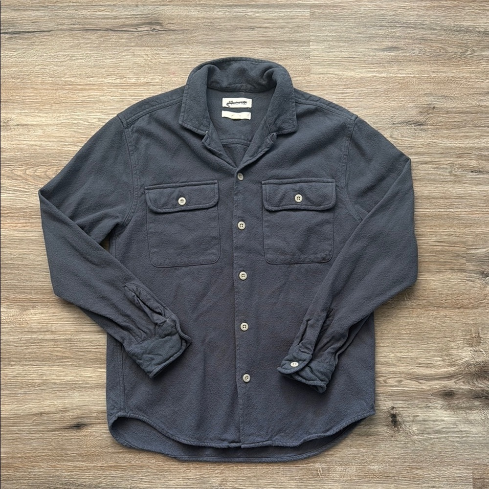 Madewell Dusty Blue Fleece Jacket/Shaket